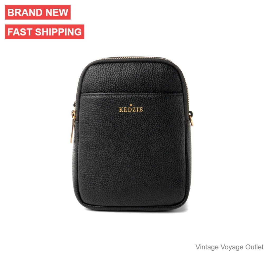 Convertible Vegan Leather Sling Crossbody Bag Adjustable Strap Spacious